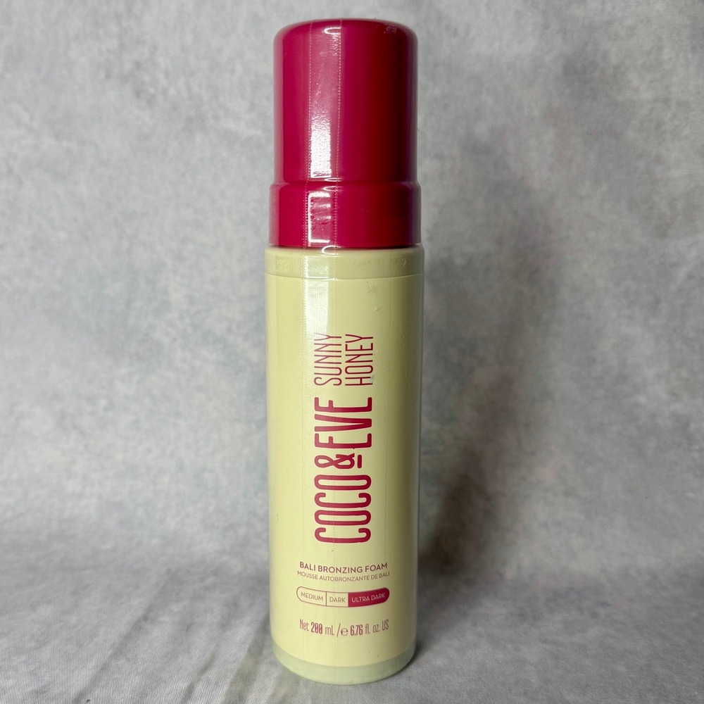 Coco & Eve Sunny Honey Bali Bronzing Foam Ultra Dark 200ml Self Tanner New